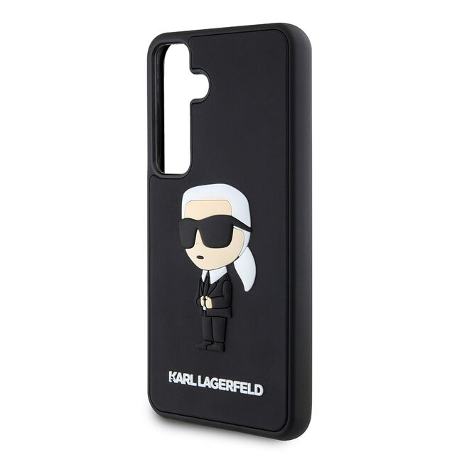 Husa premium pentru  Samsung Galaxy S24 Karl Lagerfeld superior quality - Negru fumuriu