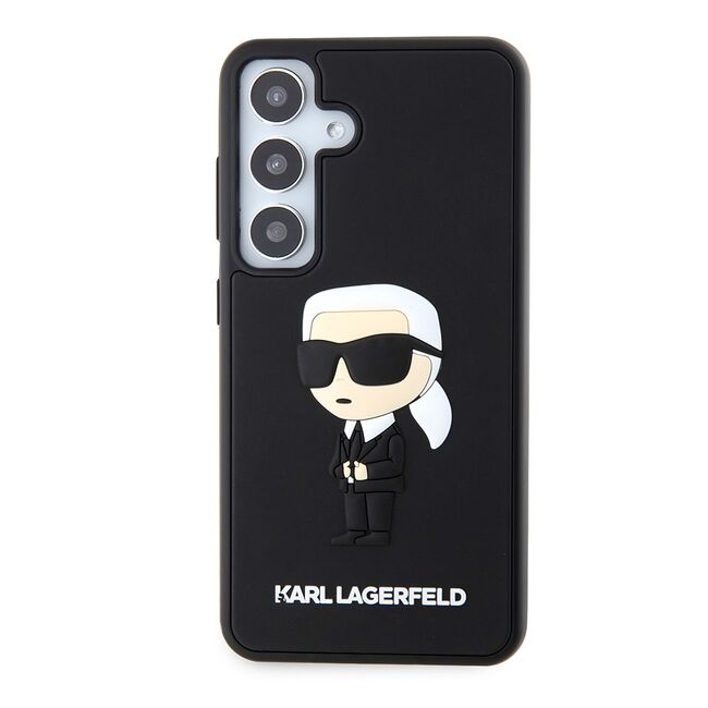 Husa premium pentru  Samsung Galaxy S24 Karl Lagerfeld superior quality - Negru fumuriu