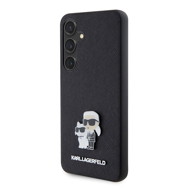 Husa premium pentru  Samsung Galaxy S24 Karl Lagerfeld superior quality - Negru grant