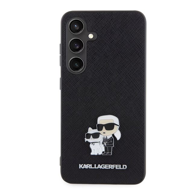 Husa premium pentru  Samsung Galaxy S24 Karl Lagerfeld superior quality - Negru grant