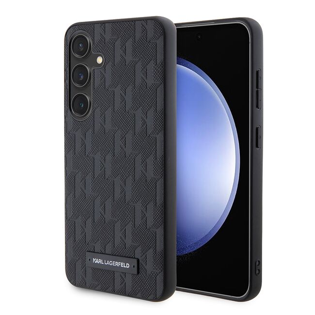 Husa premium pentru  Samsung Galaxy S24 Karl Lagerfeld superior quality - Negru havana