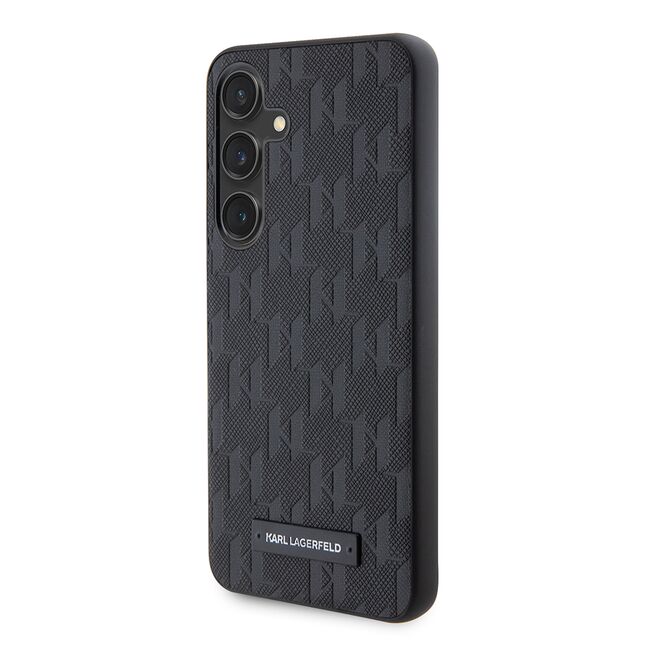 Husa premium pentru  Samsung Galaxy S24 Karl Lagerfeld superior quality - Negru havana