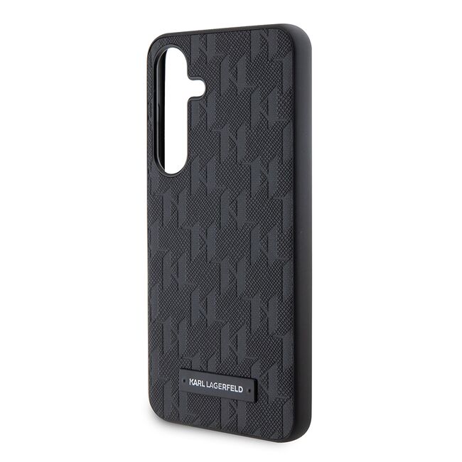 Husa premium pentru  Samsung Galaxy S24 Karl Lagerfeld superior quality - Negru havana
