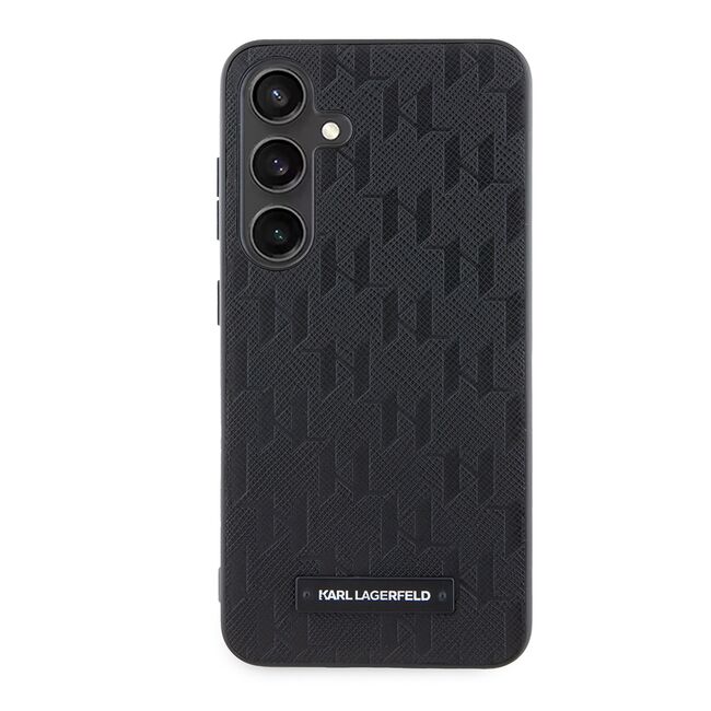 Husa premium pentru  Samsung Galaxy S24 Karl Lagerfeld superior quality - Negru havana
