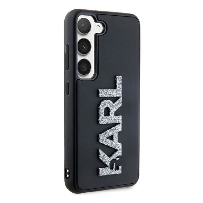Husa premium pentru  Samsung Galaxy S24 Karl Lagerfeld superior quality - Negru imprimeu