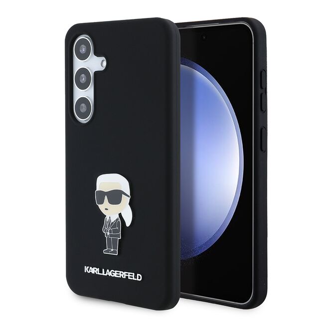 Husa premium pentru  Samsung Galaxy S24 Karl Lagerfeld superior quality - Negru royal