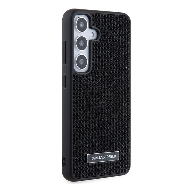 Husa premium pentru  Samsung Galaxy S24 Karl Lagerfeld superior quality - Negru texturat