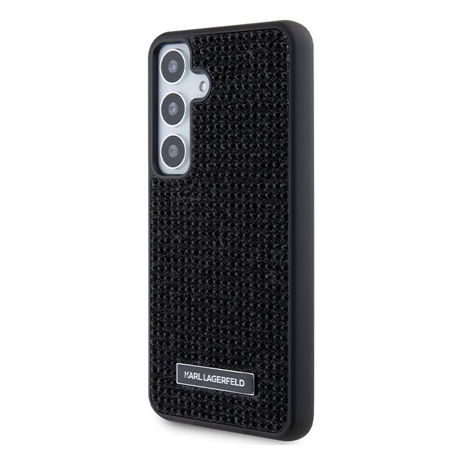 Husa premium pentru  Samsung Galaxy S24 Karl Lagerfeld superior quality - Negru texturat