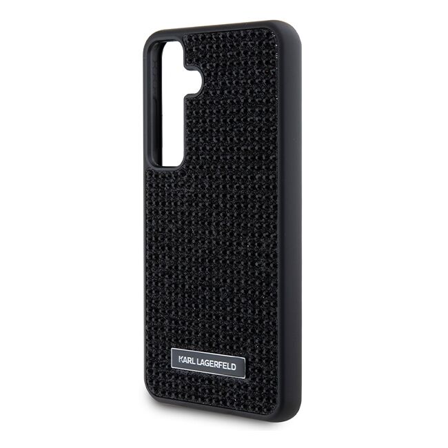 Husa premium pentru  Samsung Galaxy S24 Karl Lagerfeld superior quality - Negru texturat