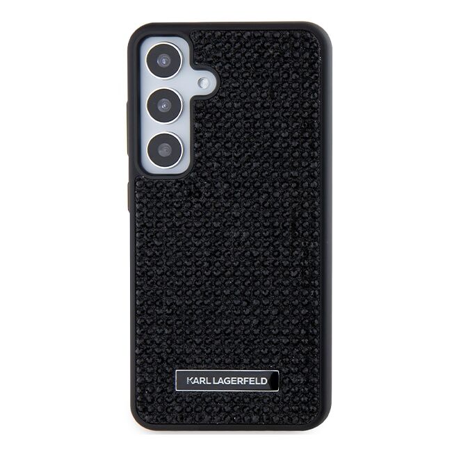 Husa premium pentru  Samsung Galaxy S24 Karl Lagerfeld superior quality - Negru texturat