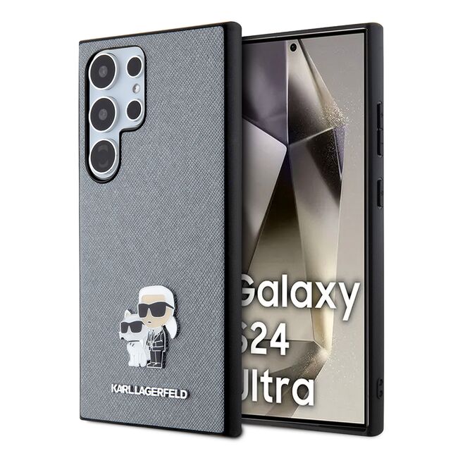 Husa premium pentru  Samsung Galaxy S24 Ultra Karl Lagerfeld superior quality - Gri