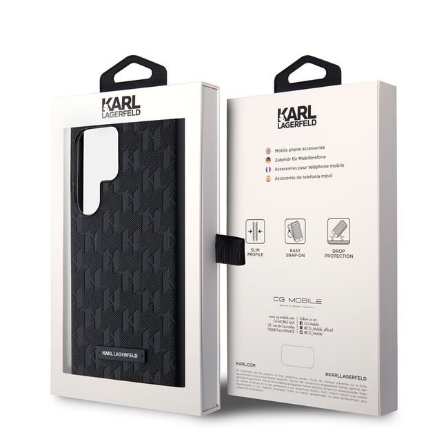 Husa premium pentru  Samsung Galaxy S24 Ultra Karl Lagerfeld superior quality - Negru Royal