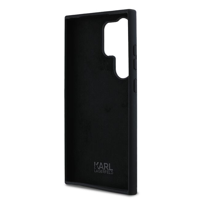 Husa premium pentru  Samsung Galaxy S24 Ultra Karl Lagerfeld superior quality - Negru alb