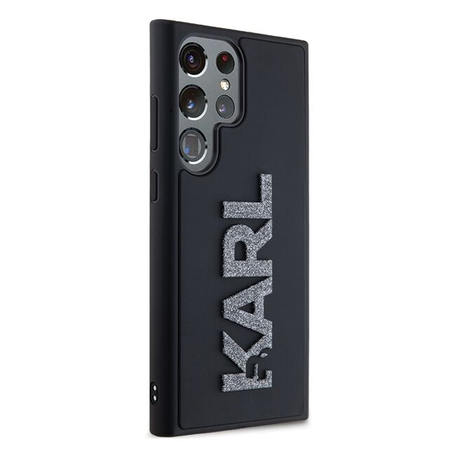 Husa premium pentru  Samsung Galaxy S24 Ultra Karl Lagerfeld superior quality - Negru deschis