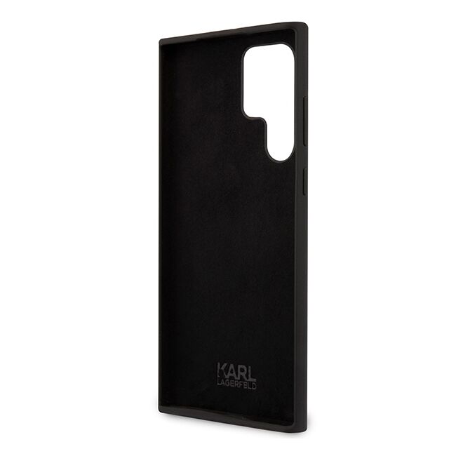 Husa premium pentru  Samsung Galaxy S24 Ultra Karl Lagerfeld superior quality - Negru gri