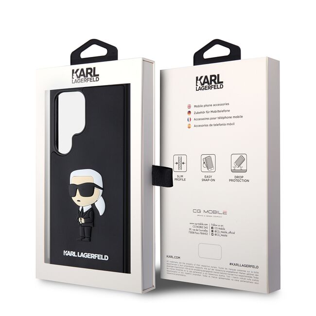 Husa premium pentru  Samsung Galaxy S24 Ultra Karl Lagerfeld superior quality - Negru inchis