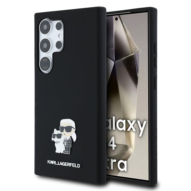 Husa premium pentru  Samsung Galaxy S24 Ultra Karl Lagerfeld superior quality - Negru