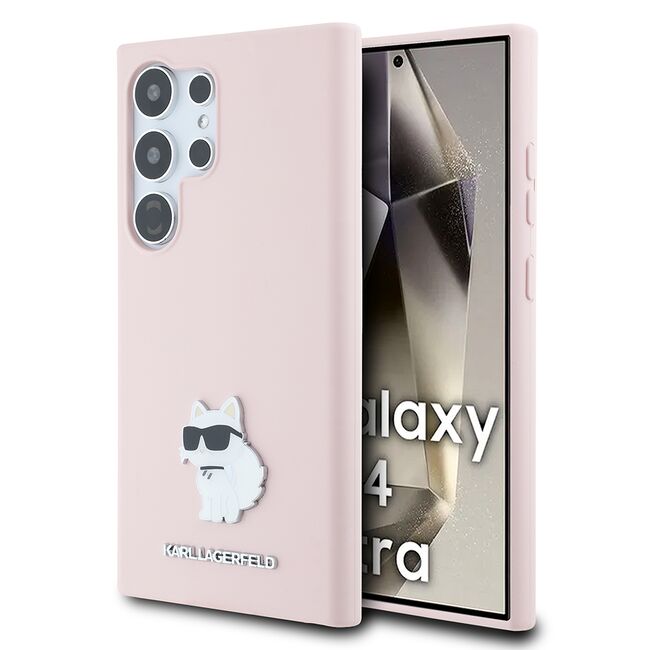 Husa premium pentru  Samsung Galaxy S24 Ultra Karl Lagerfeld superior quality - Roz