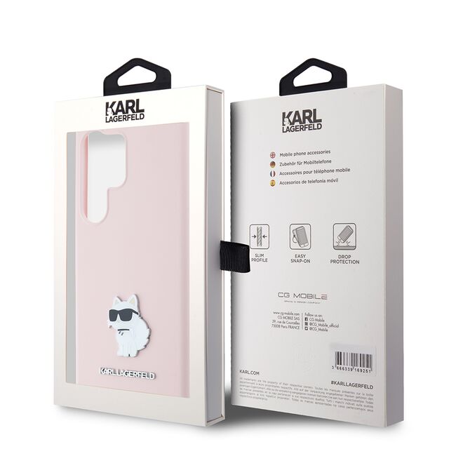 Husa premium pentru  Samsung Galaxy S24 Ultra Karl Lagerfeld superior quality - Roz