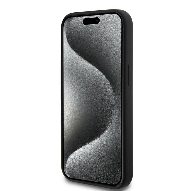 Husa premium pentru  iPhone 15 Karl Lagerfeld superior quality - Negru denim
