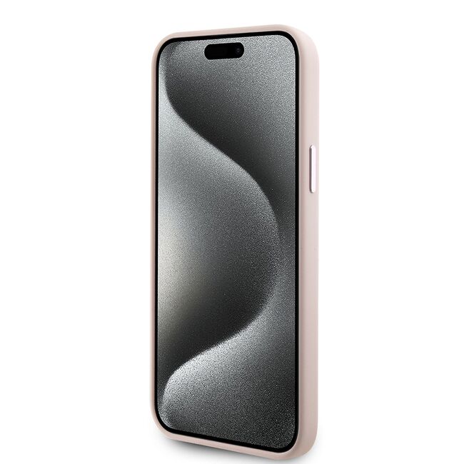 Husa premium pentru  iPhone 15 Karl Lagerfeld superior quality - Roz