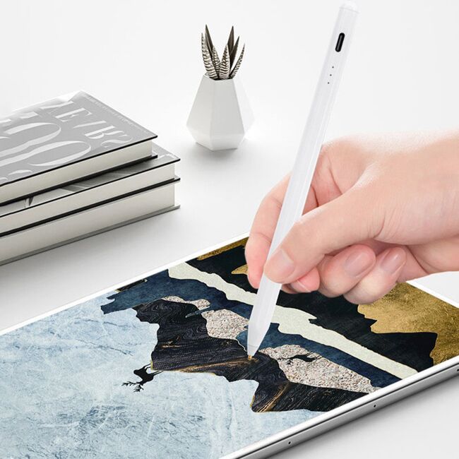 Stylus pen activ, universal Android, iOS Techsuit S3, roz