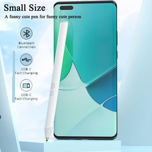 Stylus pen universal pentru telefon, tableta Techsuit UA20, alb