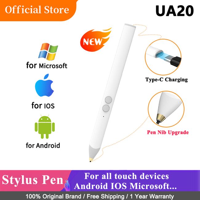 Stylus pen universal pentru telefon, tableta Techsuit UA20, alb