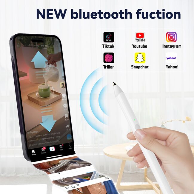 Stylus pen universal pentru telefon, tableta Techsuit UA20, alb