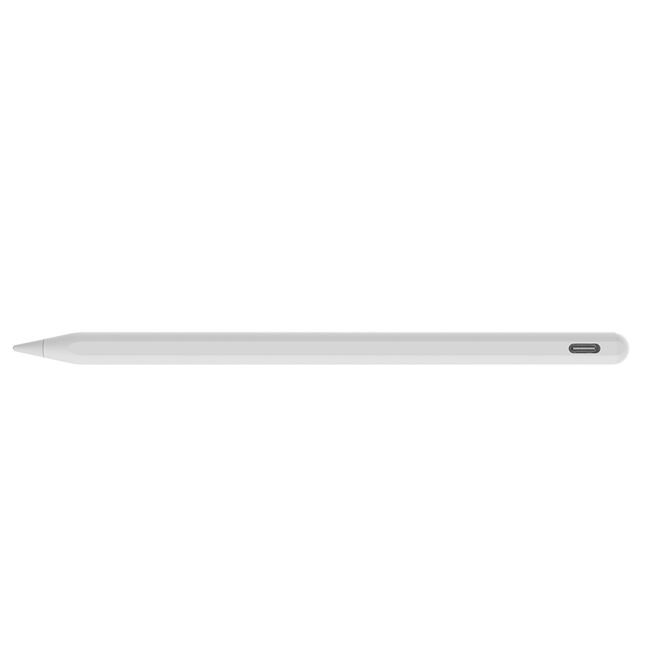 Stylus pencil USB-C, creion tableta Apple Techsuit V15, alb