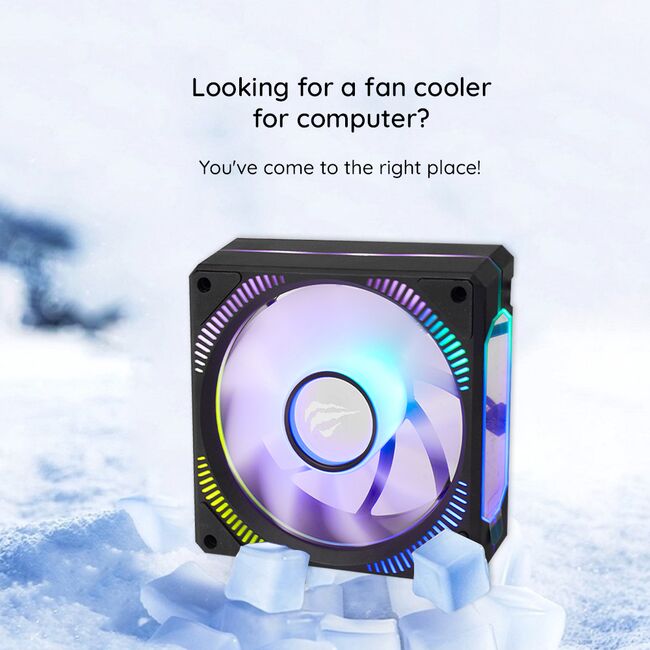 Cooler de racire computer 3W 12V Havit F2096, negru