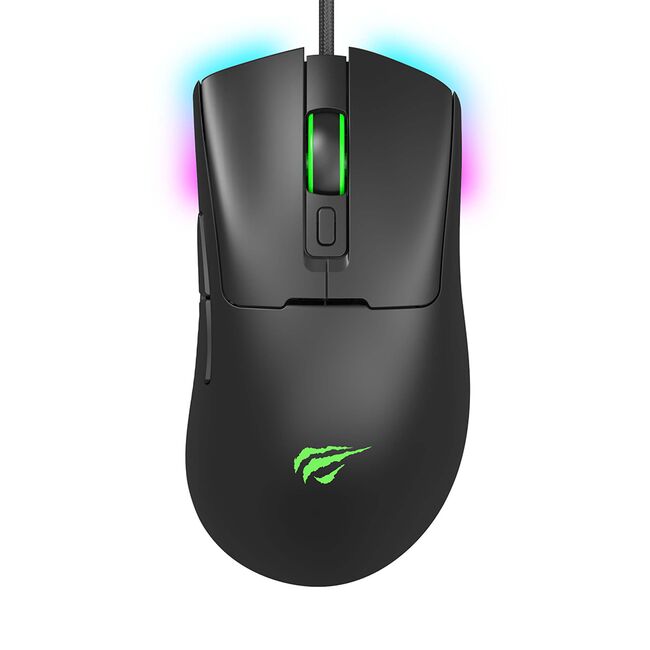Mouse gaming pentru laptop cu lumini RGB Havit MS966, negru