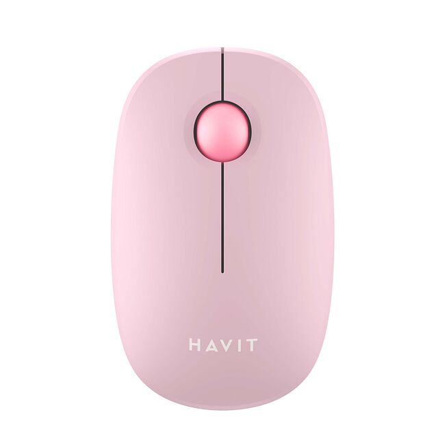 Mouse wireless 2.4GHz, 1600DPI Havit MS57GT, roz