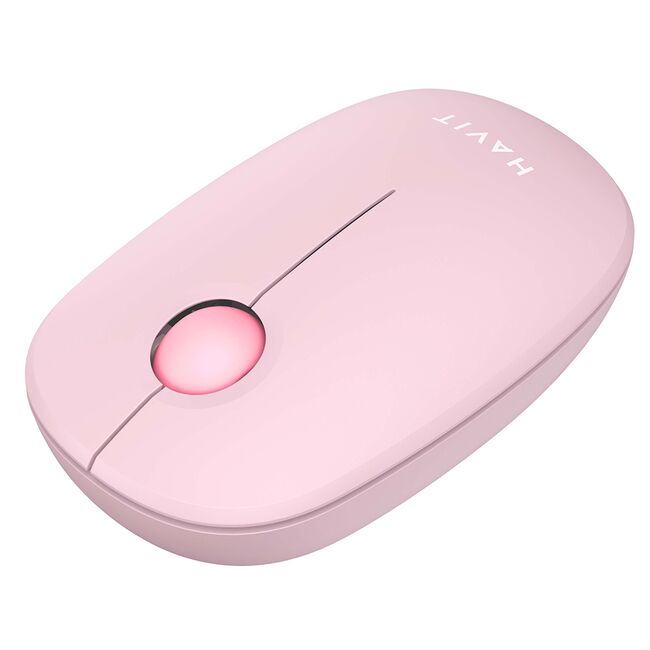 Mouse wireless 2.4GHz, 1600DPI Havit MS57GT, roz