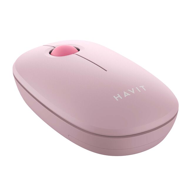Mouse wireless 2.4GHz, 1600DPI Havit MS57GT, roz