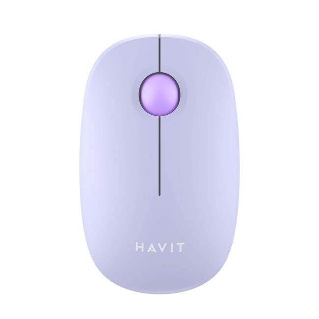Mouse wireless cu bila 2.4GHz, 1600DPI Havit MS57GT, mov
