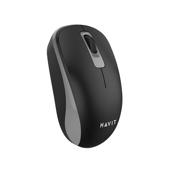Mouse wireless pentru laptop 1200 DPI Havit MS626GT, negru / gri