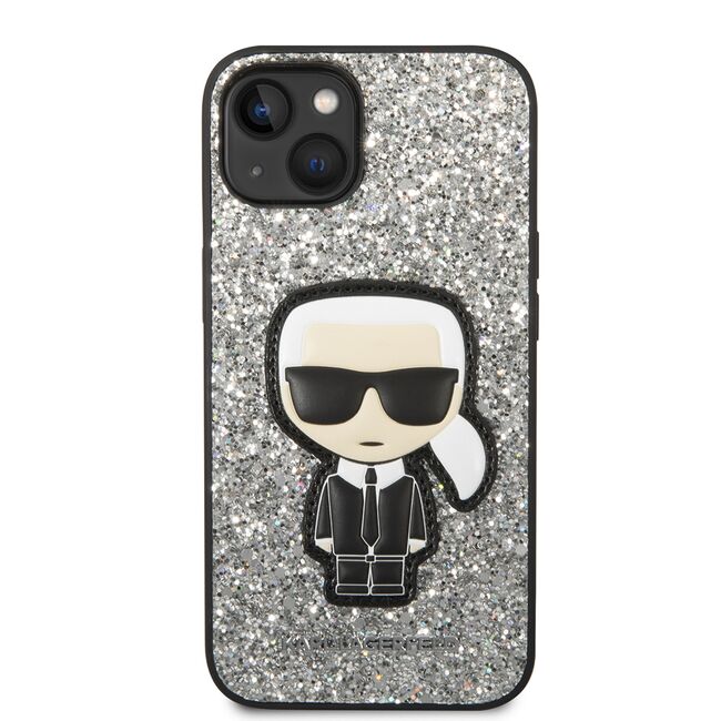 Husa premium pentru  iPhone 15 Karl Lagerfeld superior quality - Alb