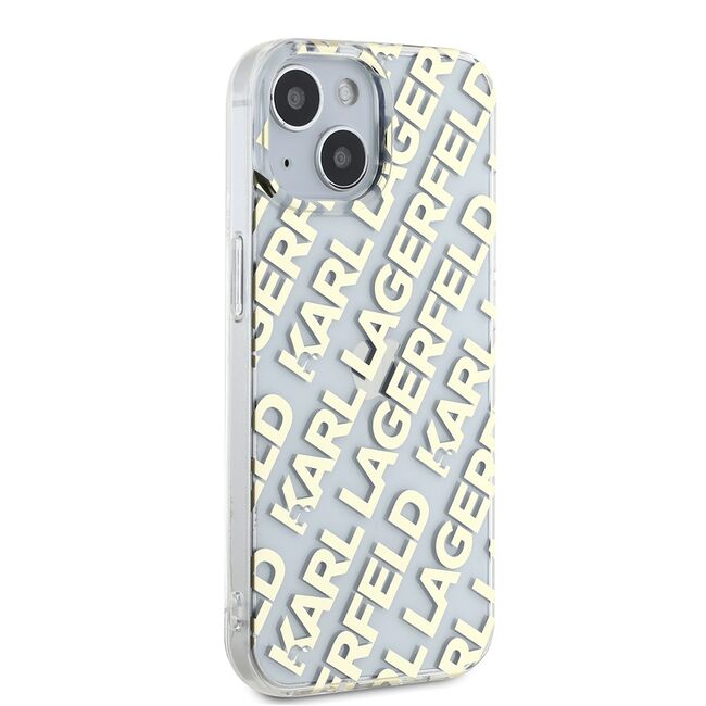 Husa premium pentru  iPhone 15 Karl Lagerfeld superior quality - Alb