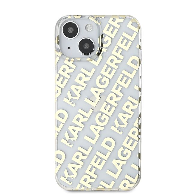 Husa premium pentru  iPhone 15 Karl Lagerfeld superior quality - Alb