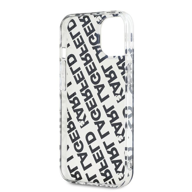 Husa premium pentru  iPhone 15 Karl Lagerfeld superior quality - Alb