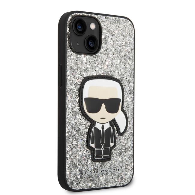 Husa premium pentru  iPhone 15 Karl Lagerfeld superior quality - Alb