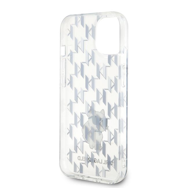 Husa premium pentru  iPhone 15 Karl Lagerfeld superior quality - Albastru
