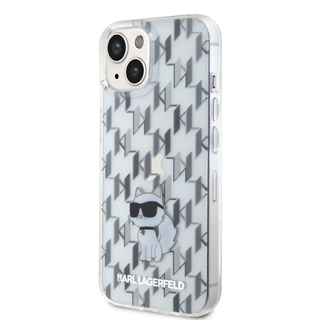 Husa premium pentru  iPhone 15 Karl Lagerfeld superior quality - Albastru