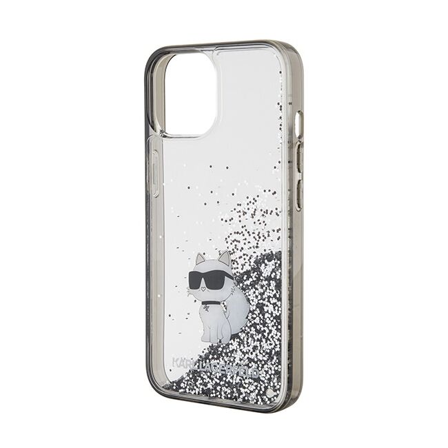Husa premium pentru  iPhone 15 Karl Lagerfeld superior quality - Argintiu