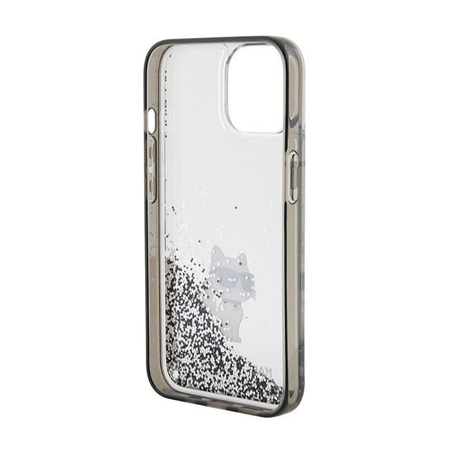 Husa premium pentru  iPhone 15 Karl Lagerfeld superior quality - Argintiu