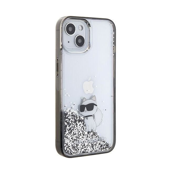 Husa premium pentru  iPhone 15 Karl Lagerfeld superior quality - Argintiu