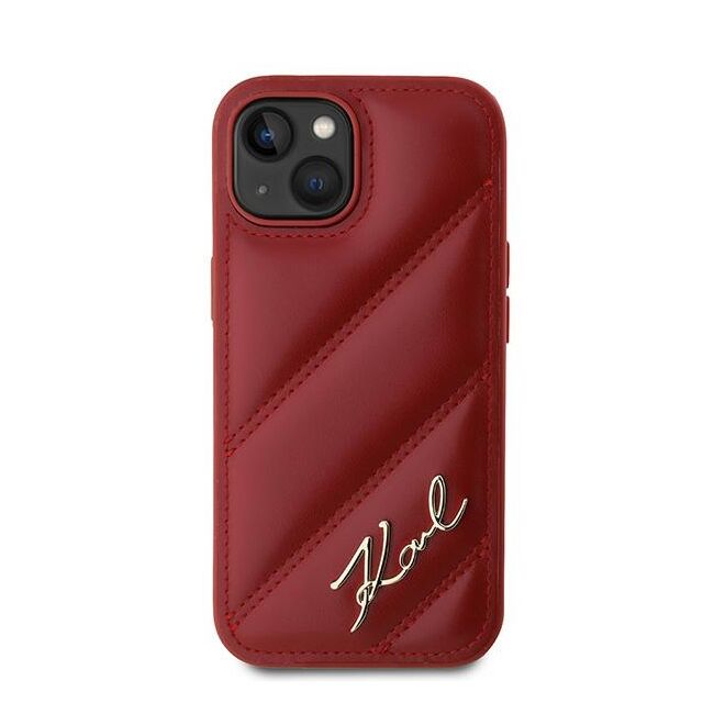 Husa premium pentru  iPhone 15 Karl Lagerfeld superior quality - Bordeaux