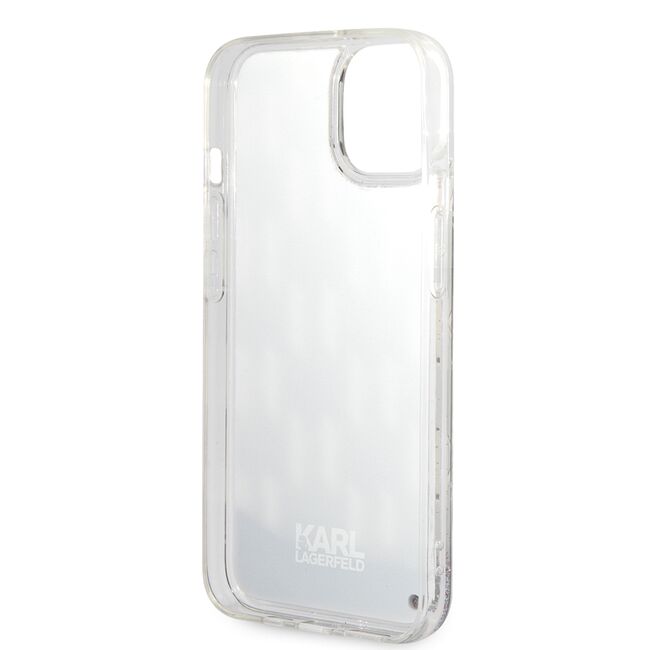 Husa premium pentru  iPhone 15 Karl Lagerfeld superior quality - Gri inchis