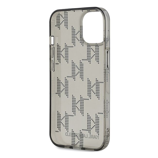 Husa premium pentru  iPhone 15 Karl Lagerfeld superior quality - Gri inchis